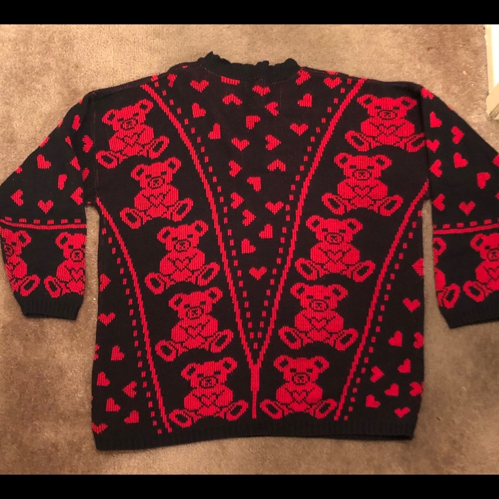 Vintage Teddy Bear Sweater